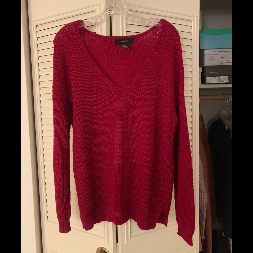 V-neck sweater